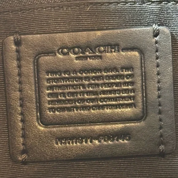 Coach Patricia Saddle Bag F88145 Black Leather Crossbody | Gunmetal Hardware - Picture 2 of 16